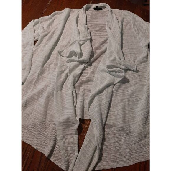 Size 14-16 Lane Bryant Sheer Long Sleeve Light Green Cardigan Open Outer Shirt - Picture 3 of 5